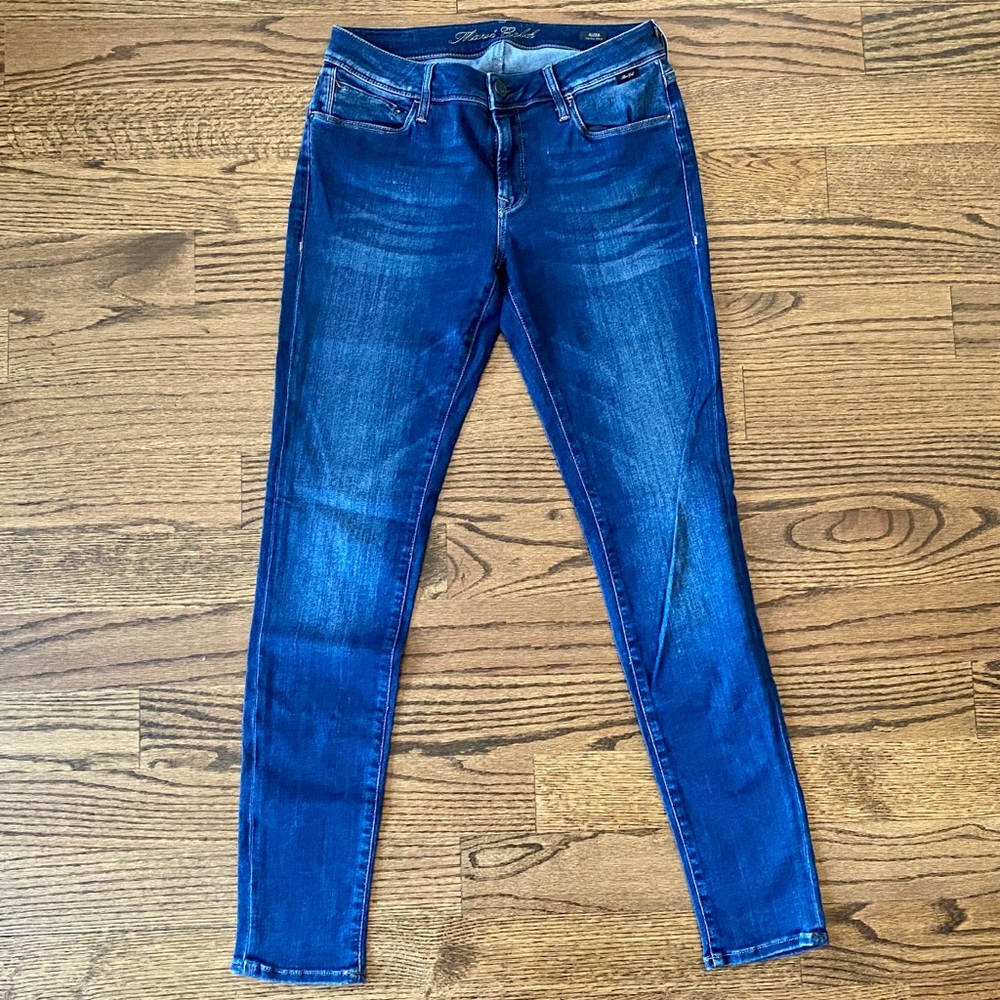 NWOT Mavi Gold Alex Mid-Rise Dark SuperSoft Jeans | Size 32